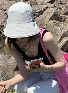 新款帽子女士渔夫帽蝴蝶
