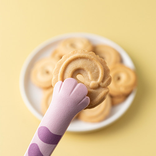 零食迷你夹子不脏手可爱吃薯片神器厨房辅食食品夹猫爪食物镊子小 - 图3