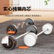 JX fixed barbell curl set barbell rack gym dedicated commercial curved barbell one-piece rubberized barbell