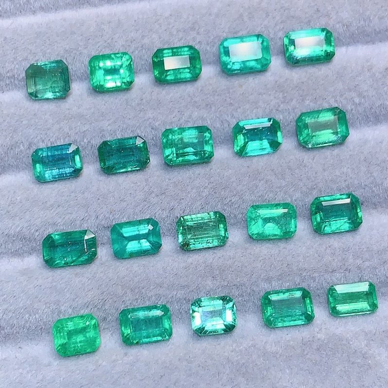 正品天然方形祖母绿宝石裸石戒面加工耳钉镶嵌戒指项链手链24,淘宝优惠券,粉丝福利购,淘宝优惠卷