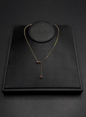 复古毛衣链女生秋冬2025新款圣诞氛围感气质项链轻奢R22602