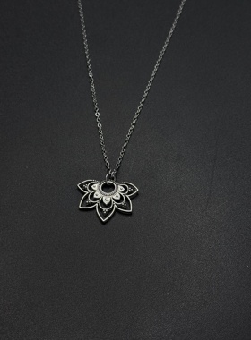 Vintage古着设计感古早风独特小众项链R30309