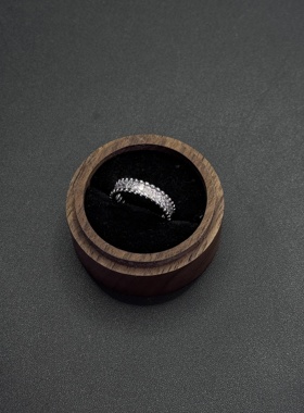 Vintage古著中古风戒指女精致满天星闪钻食指戒轻奢指环P112951