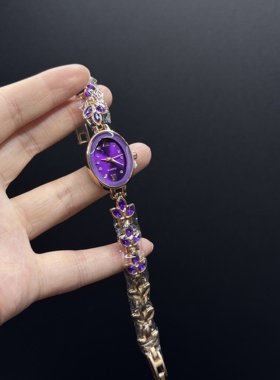 欧美时尚女士轻奢气质手链表学生图案女表手链