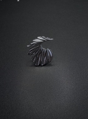 Vintage古著欧美创意夸张金属戒指新中式复古个性不规则P92251