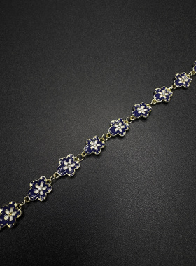 New Vintage古著设计感Vintage古早风花朵手链