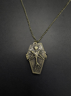 Vintage古著棺材杰克项链