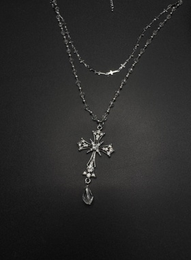 Vintage古着设计感古早风独特小众项链复古项链B50104