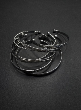 Vintage古着设计感古早风独特小众手镯复古手镯P80951