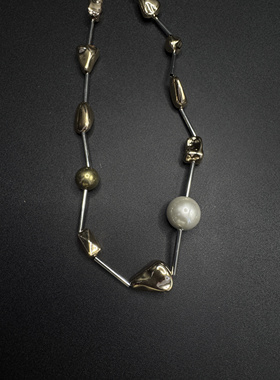 New Vintage古著Mechanical irregular sense of the future 项链