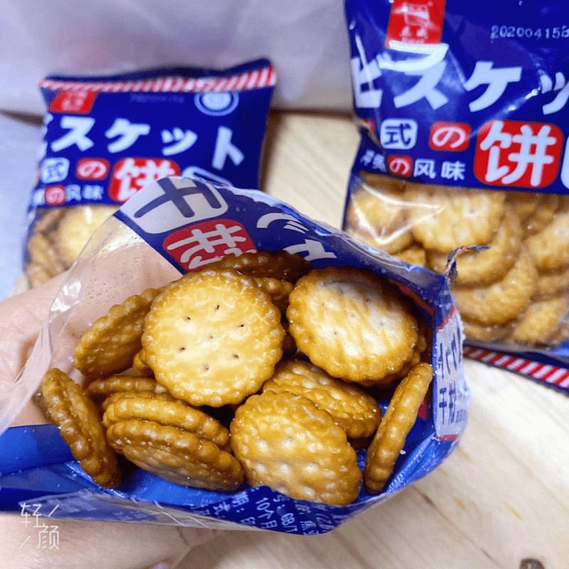 立威天日海盐日式野村小饼干零食粗粮休闲蔡文静同雅思嘉便宜-图1