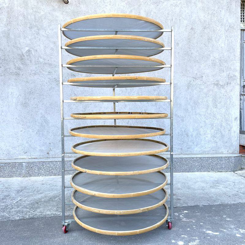 茶叶凉摊青架制茶用具三角架晾晒竹编簸箕架304不锈钢网筛竹筛架,淘宝优惠券,粉丝福利购,淘宝优惠卷