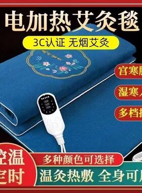 电加热艾灸热敷毯艾绒床垫艾草电热毯全身通用家用理疗垫养生熏蒸