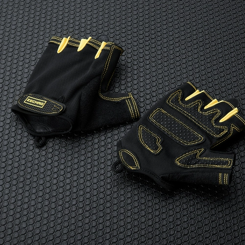 Мужские перчатки для спортзала, спортивные напульсники для тренировок, нескользящий турник, без пальцев