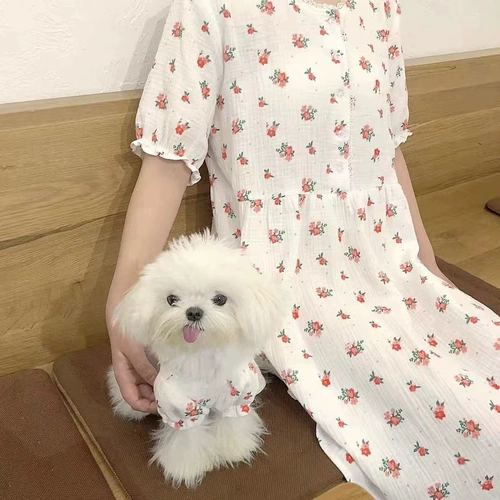 Цветочное платье Pet Clothing Malzis Bumi Dog Одежда кошка одежда кошка зима милая взима