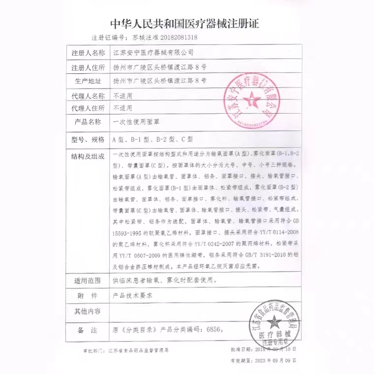 医用吸氧面罩输氧面罩输氧管呼吸配件成人适合制氧机氧气袋瓶通用 - 图1