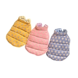 Одежда для домашних животных зимняя одежда плюшевая Померанская медведь осень и зимняя толстая рубашка. Двухсторонняя жилетная куртка.