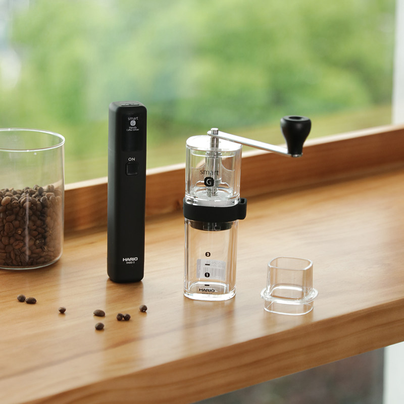 HARIO手动转电动咖啡豆磨豆机 手摇便携小黑条手冲户外 C40转换头,淘宝优惠券,粉丝福利购,淘宝优惠卷