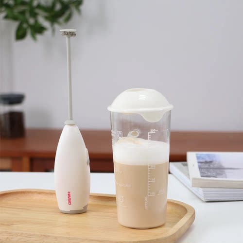 HARIO奶泡器咖啡奶泡打发器手持电动奶泡机打奶棒家用牛奶打泡器 - 图0