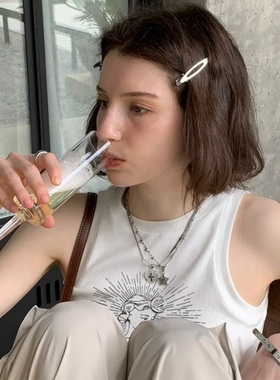 少女碎发夹金属鸭嘴夹