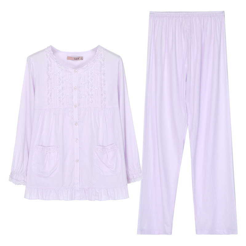 达尔丽专柜春秋纯棉长袖休闲睡衣 达尔丽曼丽睡衣/家居服套装