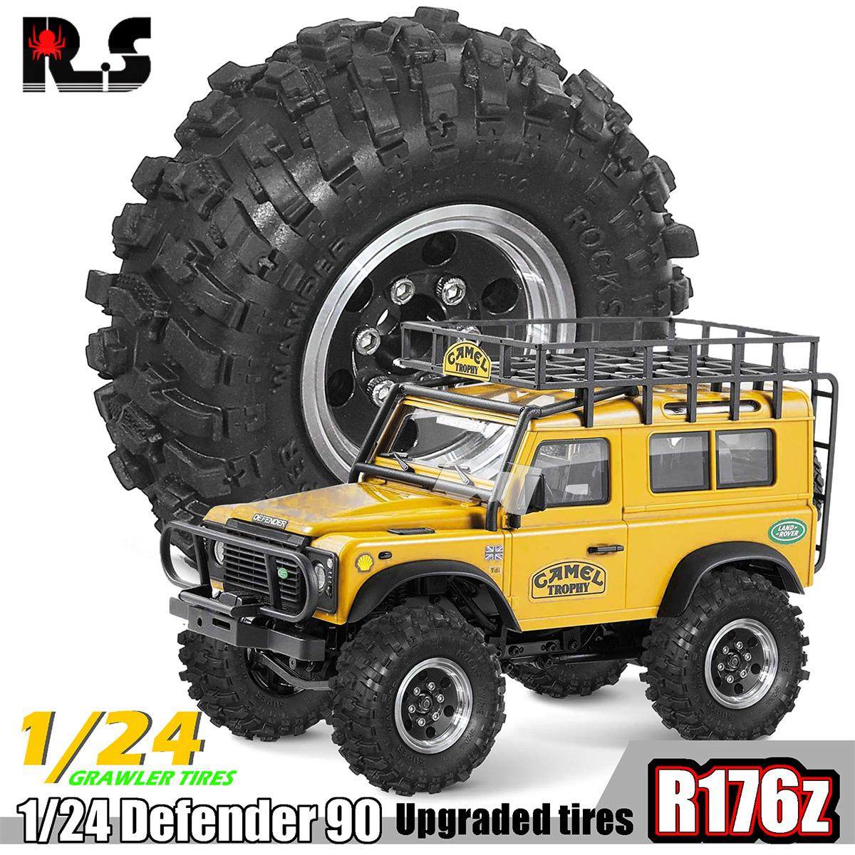 RS红蜘蛛FMS 1/24 FCX24 骆驼杯路虎卫士瓦迪顿金属轮毂+轮胎R176,淘宝优惠券,粉丝福利购,淘宝优惠卷