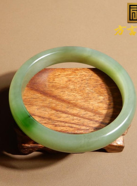 青海料湖水绿带翠色58mm女士手镯