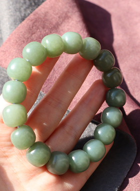 新疆且末蓝色调带糖13mm老型手串