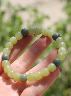 新疆且末蓝皮黄口8m老型单圈手串