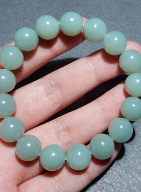 方言和田玉且末料蓝玉手串