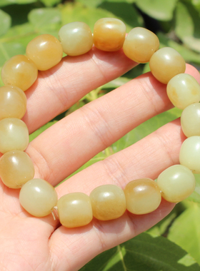 方言和田玉且末料细润糖白玉手串