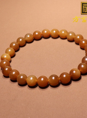 方言和田玉高油细润红糖手串