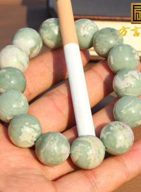 紫丁香青玉16mm圆珠玉手串