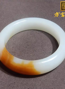 方言手镯镯子且末料糖羊脂白玉