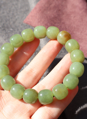 新疆且末料黄口带糖12mm老型手串