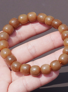 方言和田玉新疆且末黄金糖玉手串