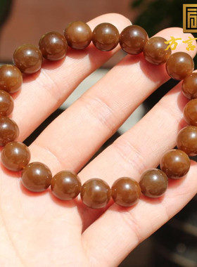 方言新疆且末料细润老红糖玉手串