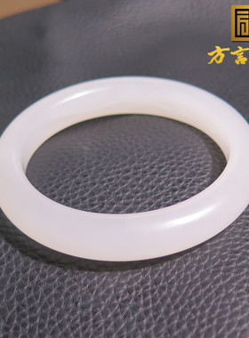 亮眼方言和田玉精品收藏级青海老坑料细腻细腻白玉卡56mm手镯X5