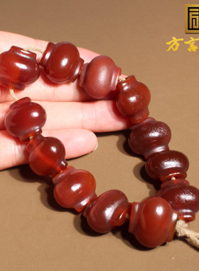 南红玛瑙满肉满红经典灯笼珠