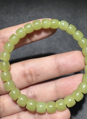 美哭了方言和田玉老熟新疆且末料高品质油润黄口7mm直切手串S