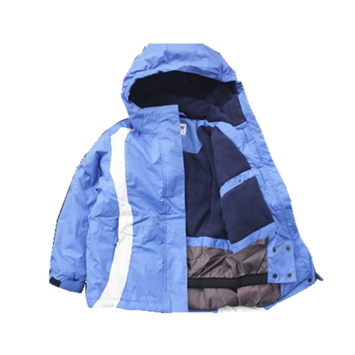 Детский лыжный лыжный костюм, пуховик, флисовая водонепроницаемая ветрозащитная куртка подходит для мужчин и женщин, европейский стиль, увеличенная толщина