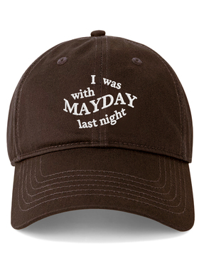 MAYDAY五月天鸭舌帽韩国男女情侣百搭刺绣棒球帽显脸小遮阳帽子