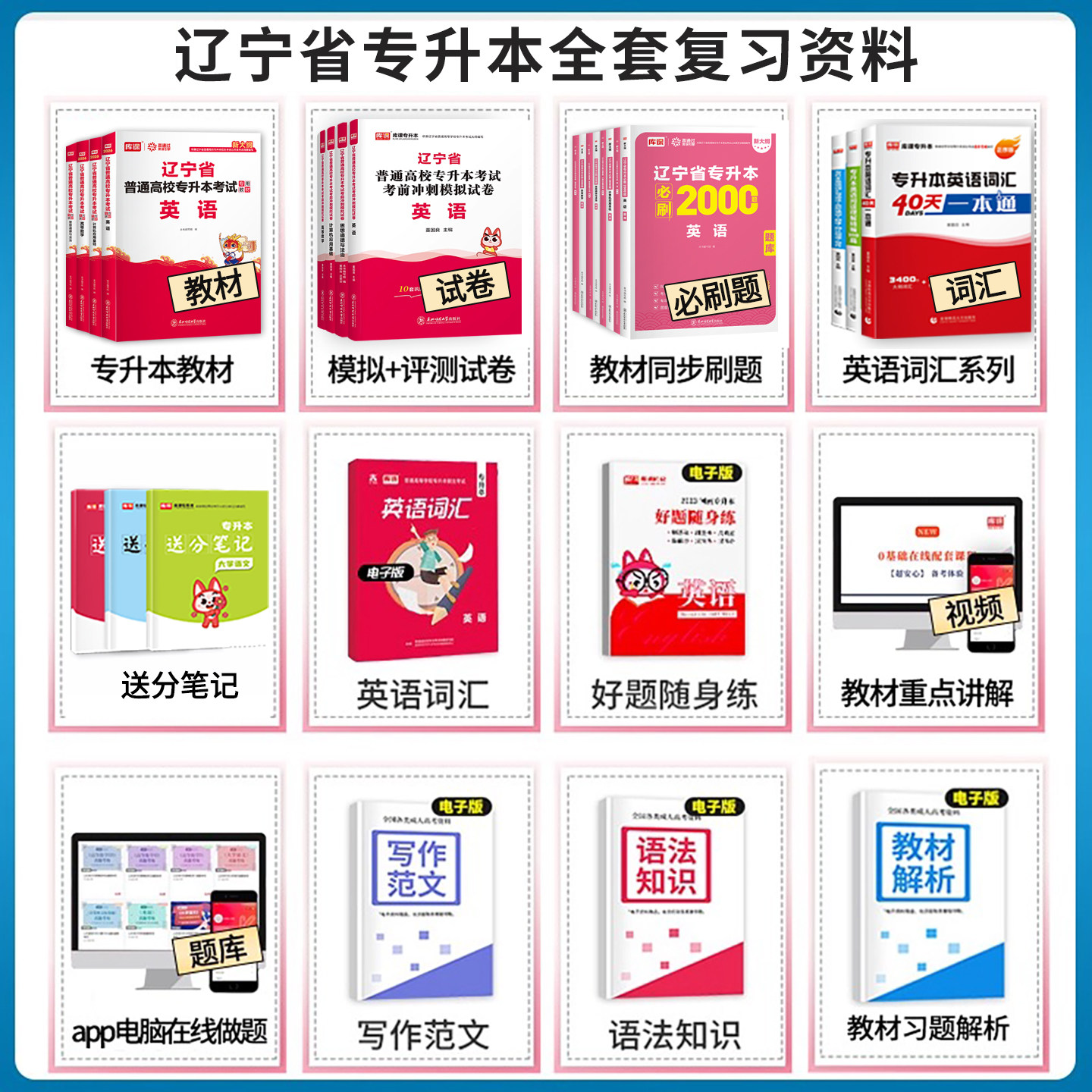 库课2026辽宁专升本新大纲教材必刷2000题库英语计算机基础高等数,淘宝优惠券,粉丝福利购,淘宝优惠卷