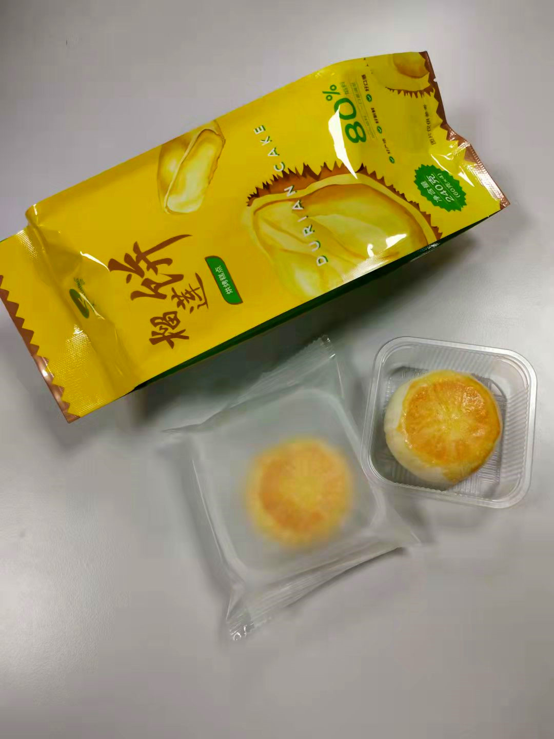 天良原味榴莲饼240g袋装深圳手信新鲜现烤糕点零食越南手工制作 - 图2