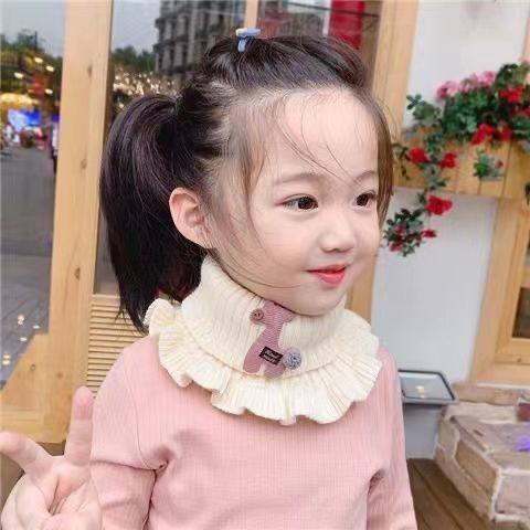 儿童围脖宝宝围脖脖子圈脖冬套针织保暖男女小孩围巾卡通花边手套,淘宝优惠券,粉丝福利购,淘宝优惠卷