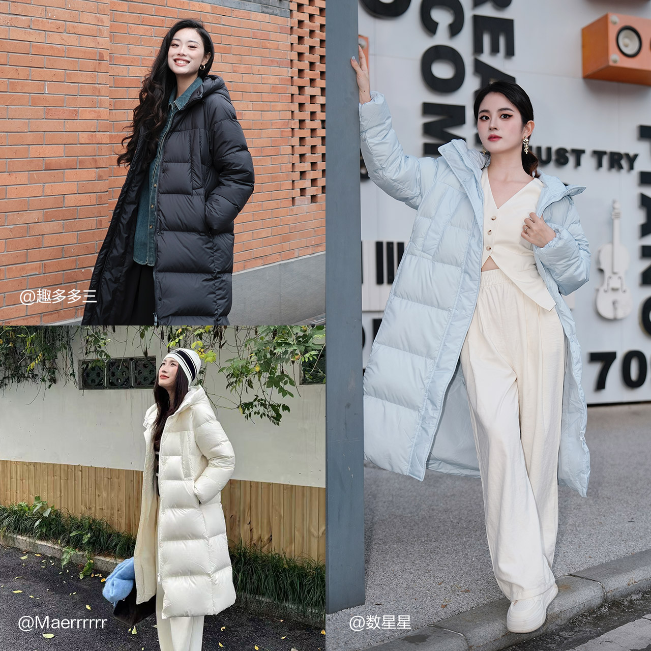 陈都灵同款森马长款羽绒服女冬季保暖防水外套