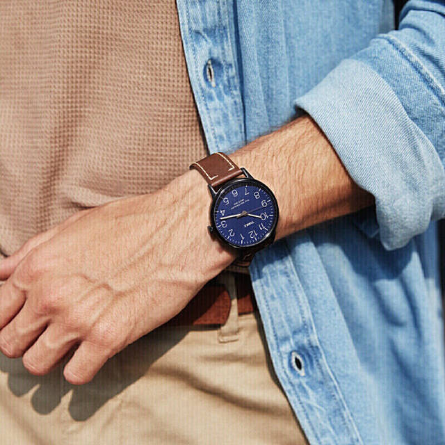 timex watch with lighted dial