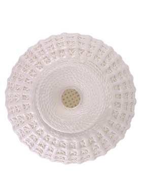 景德镇白瓷编织花瓶雕刻镂空插花花瓶家纯手工摆现代家居客厅摆件