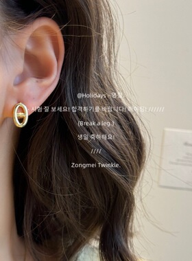 文艺法式复古小香风猪鼻无耳洞耳夹气质小巧百搭耳饰女无耳洞耳夹