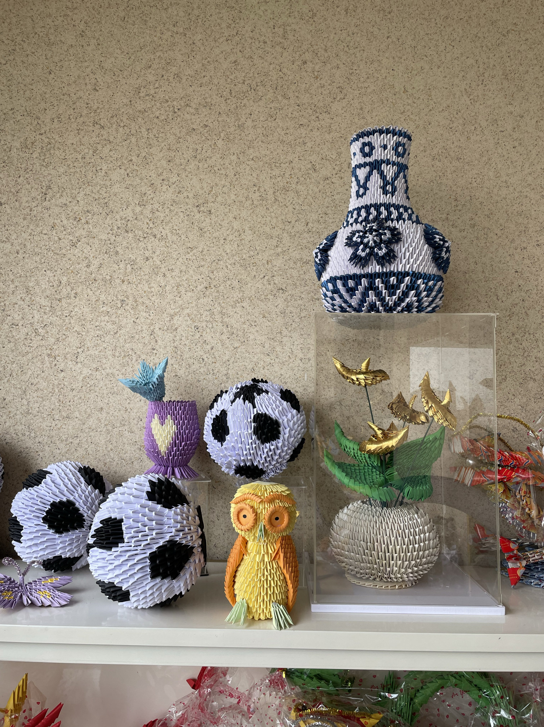 纸缘手工三角插足球材料手工折纸作品材料包创意设计礼物益智纸艺